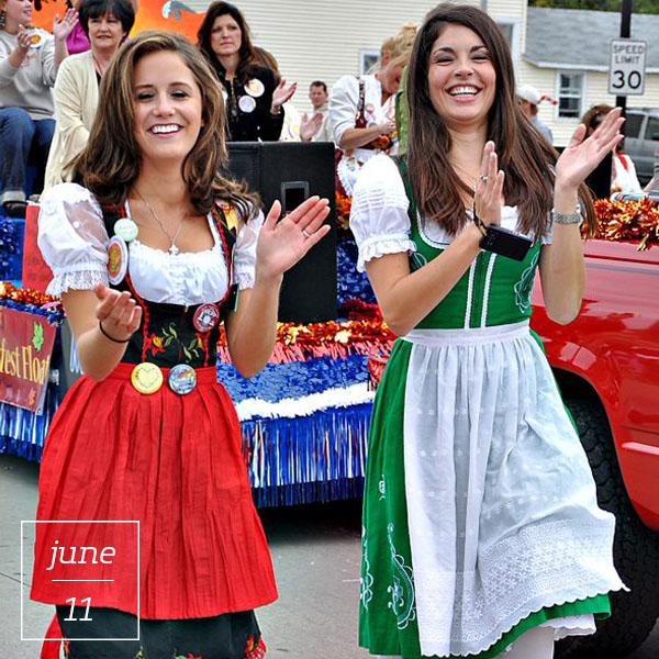 Traditional Oktoberfest Fashions Of The Woman's Dirndl